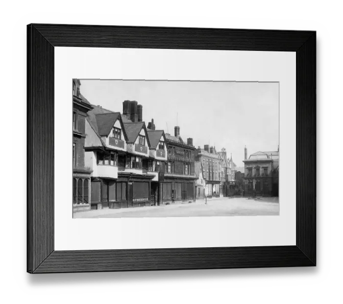 Framed Print : Banbury Market Place Victorian period Framed Print : Banbury Market Place Victorian period
