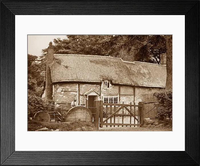 Framed Print : Alderley Old Smithy Victorian period Framed Print : Alderley Old Smithy Victorian period