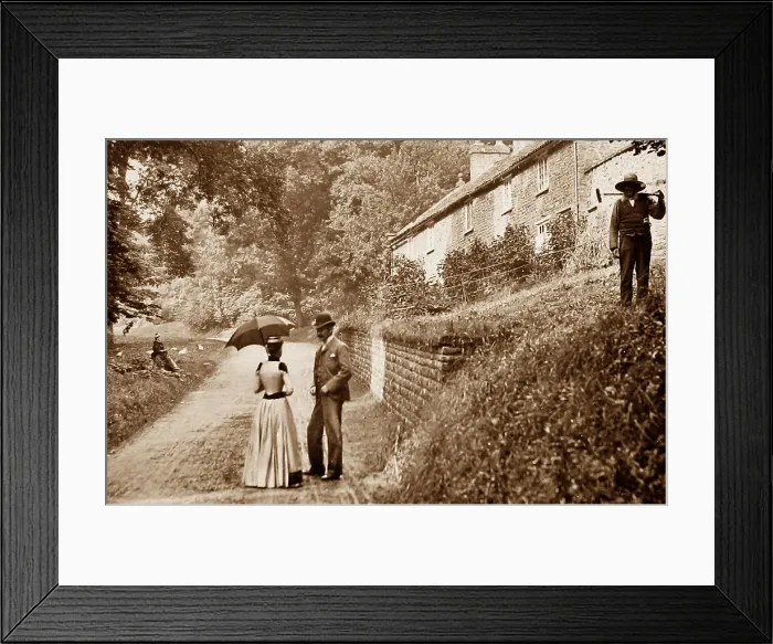 Framed Print : Castle Howard cottages Victorian period Framed Print : Castle Howard cottages Victorian period