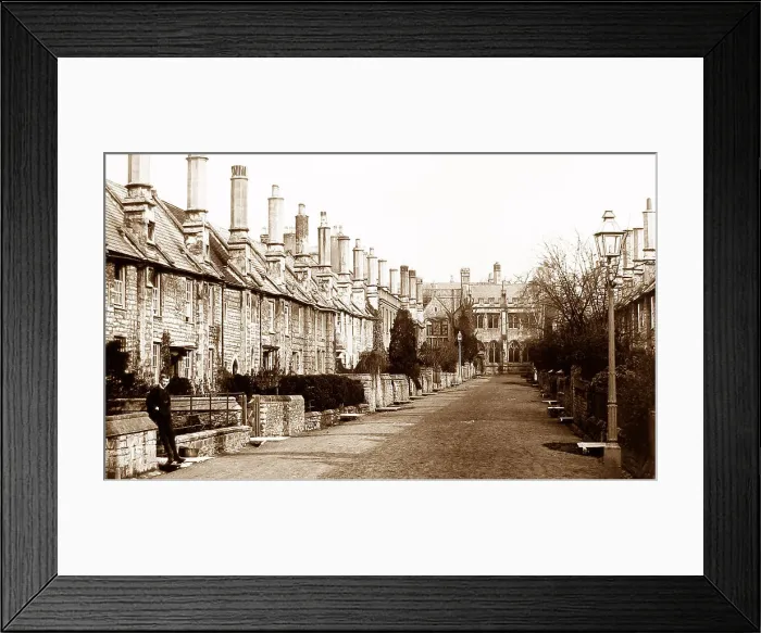 Framed Print : Alms Houses, Vicars Close, Wells Framed Print : Alms Houses, Vicars Close, Wells