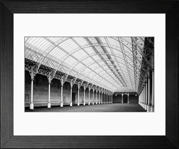Framed Print : Welbeck Abbey Riding School Victorian period Framed Print : Welbeck Abbey Riding School Victorian period