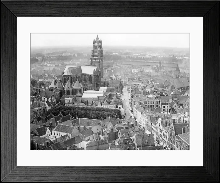 Framed Print : Bruges Belgium pre-1900 Framed Print : Bruges Belgium pre-1900