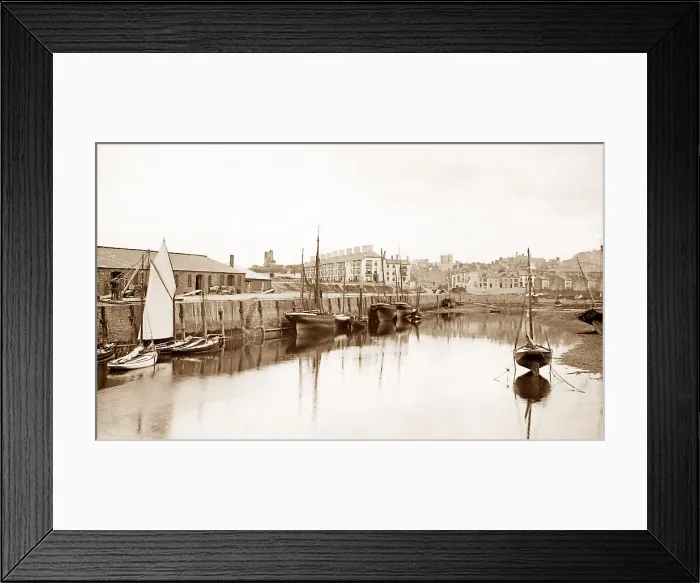 Framed Print : Aberystwyth Harbour Victorian period Framed Print : Aberystwyth Harbour Victorian period