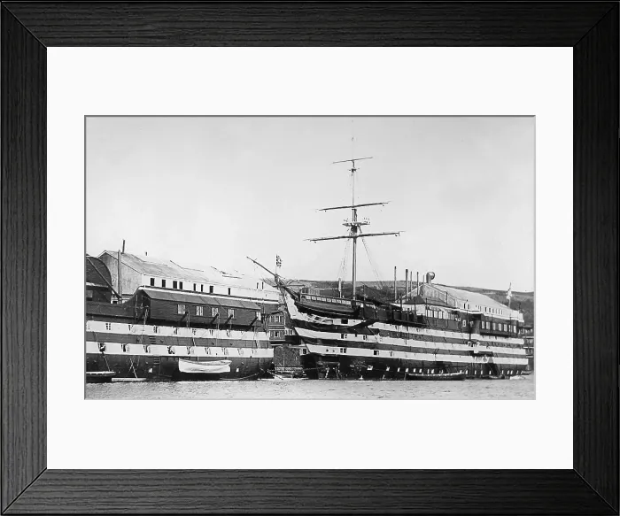 Framed Print : HMS Britannia and HMS Hindostan Training Ship Framed Print : HMS Britannia and HMS Hindostan Training Ship