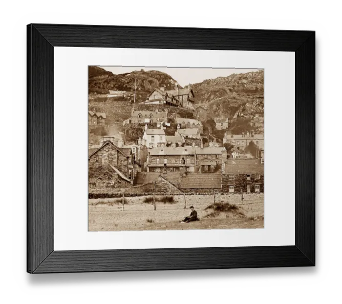Framed Print : Barmouth Victorian period Framed Print : Barmouth Victorian period