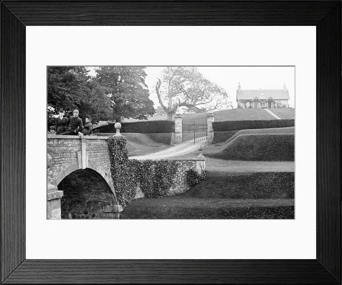 Framed Print : Castle Kennedy entrance Victorian period Framed Print : Castle Kennedy entrance Victorian period