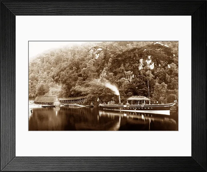 Framed Print : Rob Roy steamer, Loch Katrine, Scotland Framed Print : Rob Roy steamer, Loch Katrine, Scotland