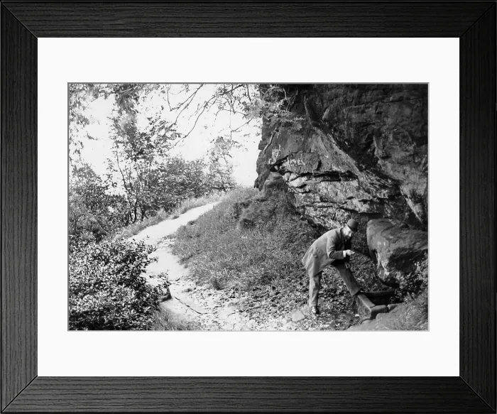 Framed Print : Alderley Edge - The Well - Victorian period Framed Print : Alderley Edge - The Well - Victorian period