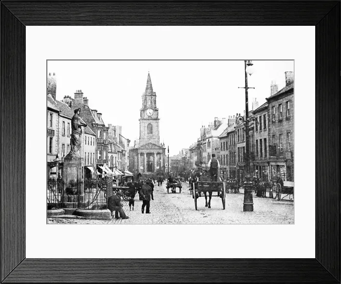 Framed Print : Berwick-on-Tweed High Street Victorian period Framed Print : Berwick-on-Tweed High Street Victorian period