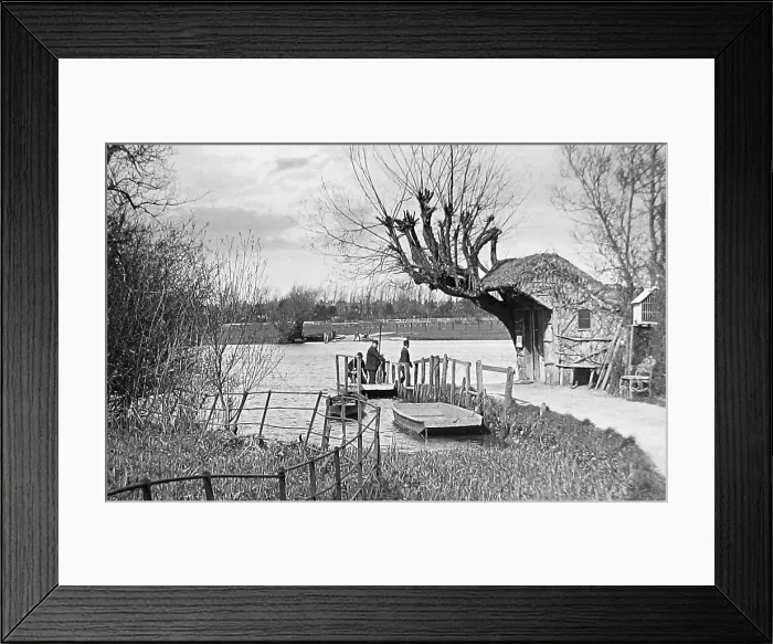 Framed Print : Christchurch The Ferry Victorian period Framed Print : Christchurch The Ferry Victorian period