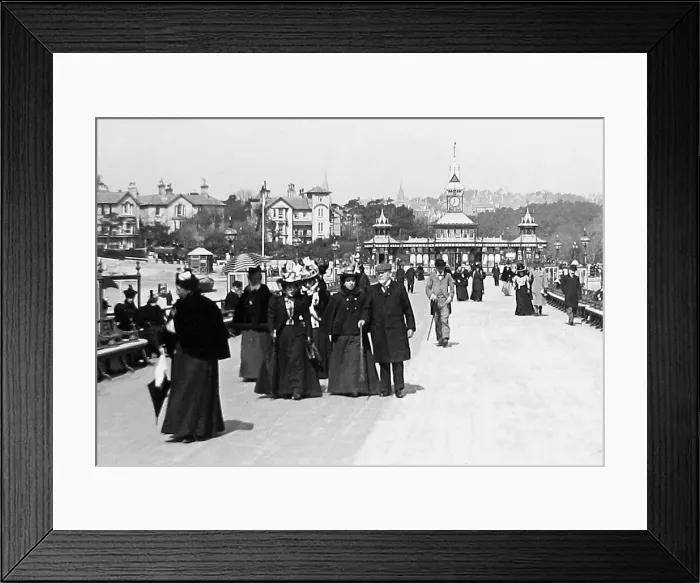Framed Print : Bournemouth Pier Victorian period Framed Print : Bournemouth Pier Victorian period
