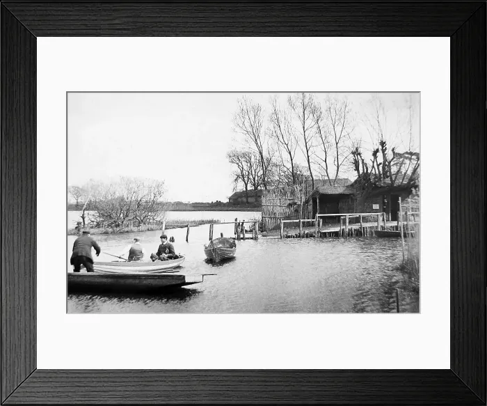 Framed Print : Christchurch The Ferry Victorian period Framed Print : Christchurch The Ferry Victorian period