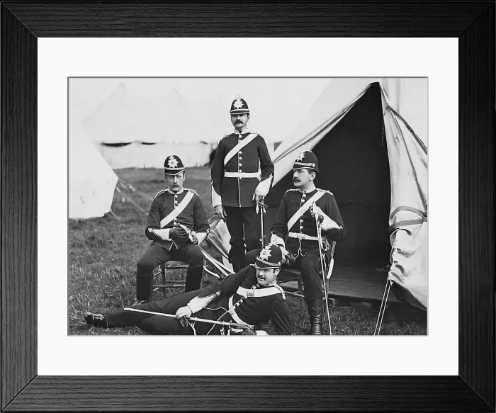 Framed Print : Harrogate - Volunteers Battalion Camp - Victorian period Framed Print : Harrogate - Volunteers Battalion Camp - Victorian period