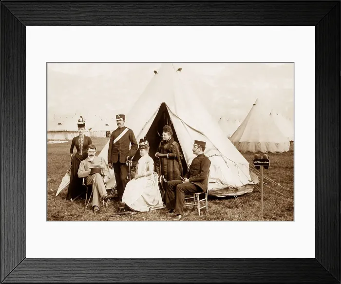Framed Print : Lt Harries Jones, British Army Volunteers Camp at Harrogate Framed Print : Lt Harries Jones, British Army Volunteers Camp at Harrogate