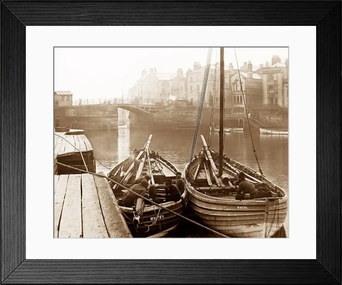 Framed Print : Whitby fishermen Framed Print : Whitby fishermen
