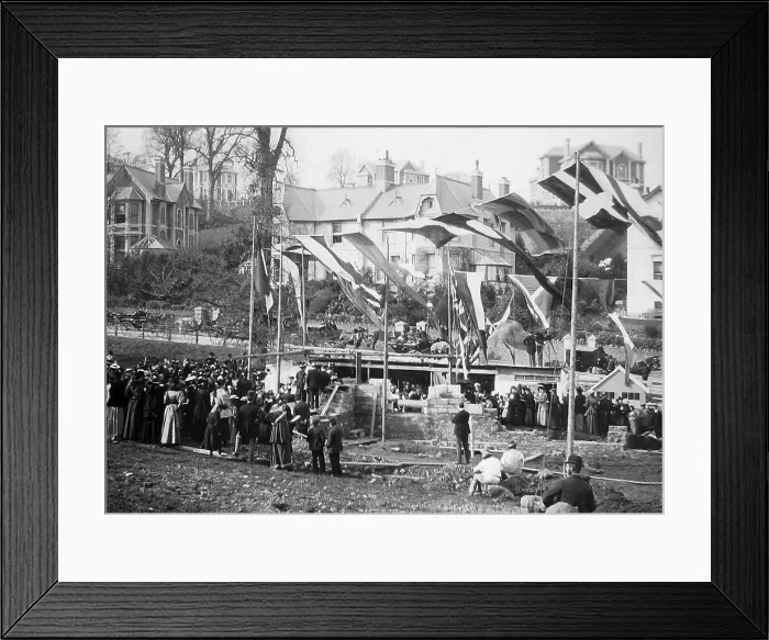 Framed Print : Laying foundation stone, Chelston Church, Torquay Framed Print : Laying foundation stone, Chelston Church, Torquay