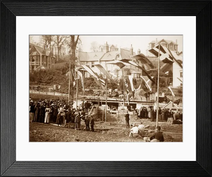 Framed Print : Laying foundation stone, Chelston Church, Torquay Framed Print : Laying foundation stone, Chelston Church, Torquay