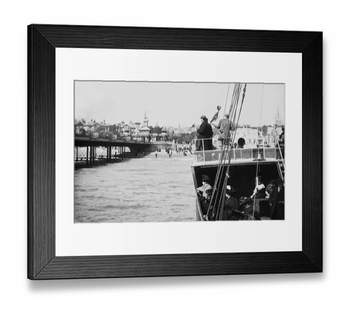 Framed Print : Bournemouth Pier Victorian period Framed Print : Bournemouth Pier Victorian period