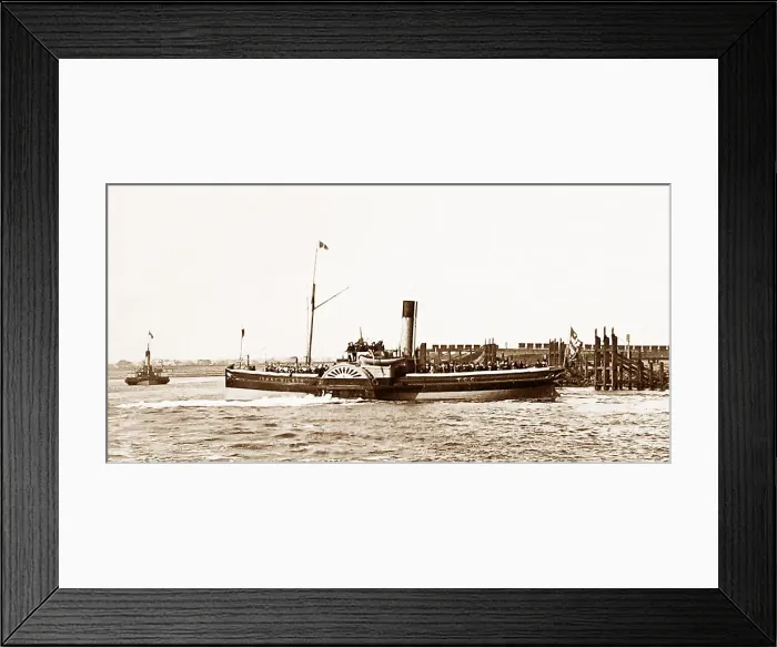 Framed Print : Isaac Wilson paddle steamer on the River Tees Framed Print : Isaac Wilson paddle steamer on the River Tees