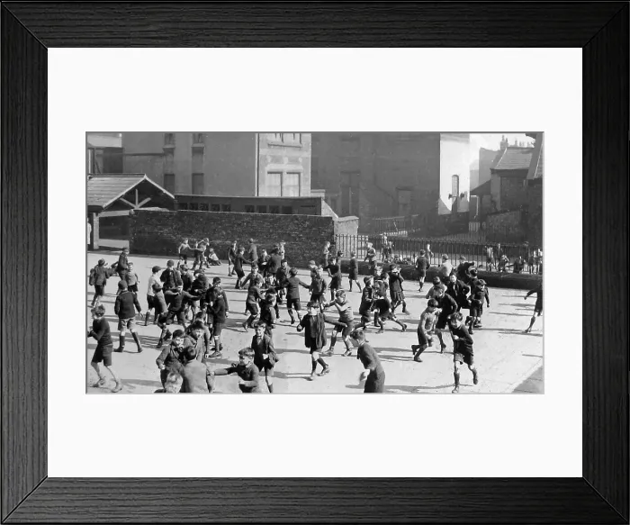 Framed Print : 1920s School playground Framed Print : 1920s School playground