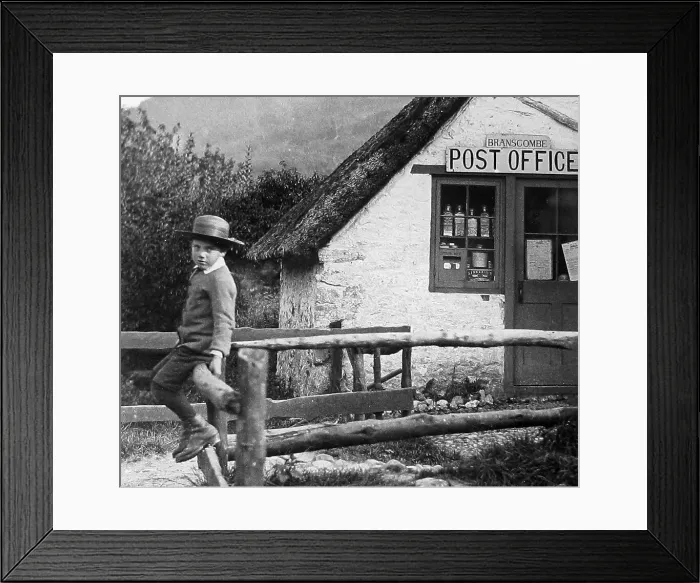 Framed Print : Branscombe Post Office probably taken in 1888 Framed Print : Branscombe Post Office probably taken in 1888