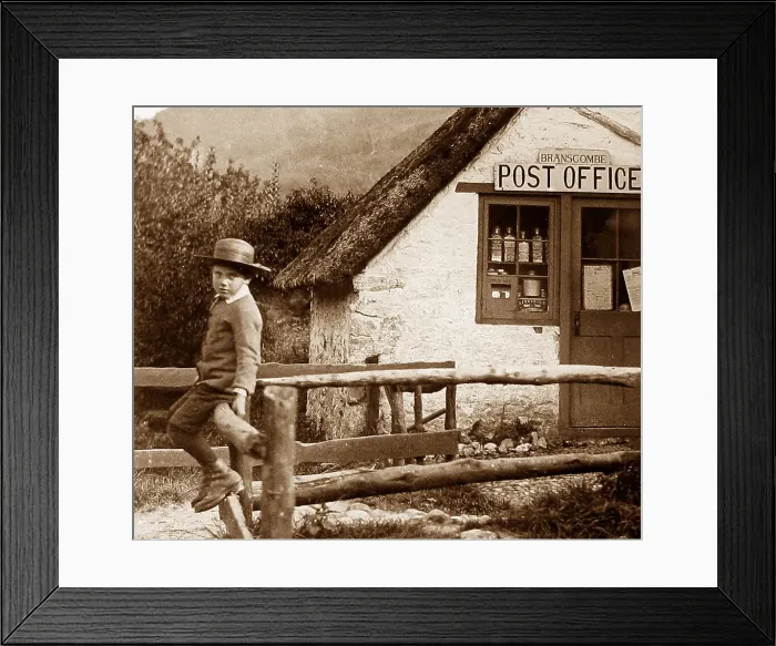 Framed Print : Post Office, Branscombe, Devon Framed Print : Post Office, Branscombe, Devon
