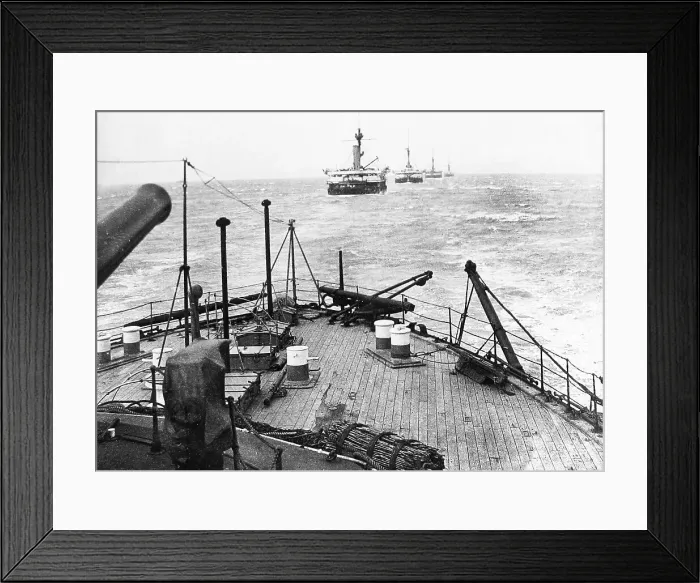 Framed Print : Royal Navy warships patrolling the North Sea during WW1 Framed Print : Royal Navy warships patrolling the North Sea during WW1