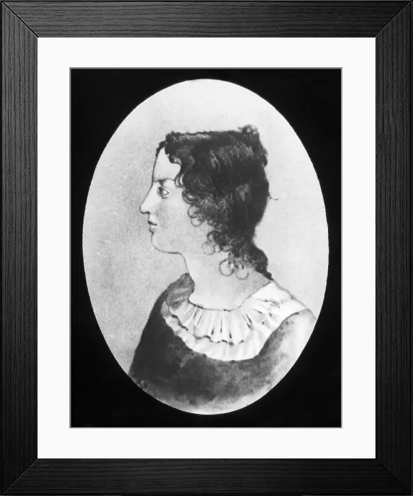 Framed Print : Emily Bronte Victorian period Framed Print : Emily Bronte Victorian period