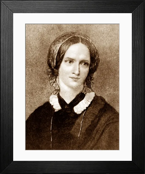 Framed Print : Charlotte Bronte after her marriage Framed Print : Charlotte Bronte after her marriage