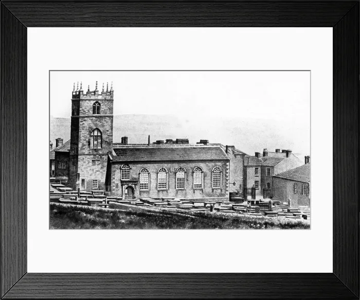 Framed Print : Illustration of Haworth Church Framed Print : Illustration of Haworth Church