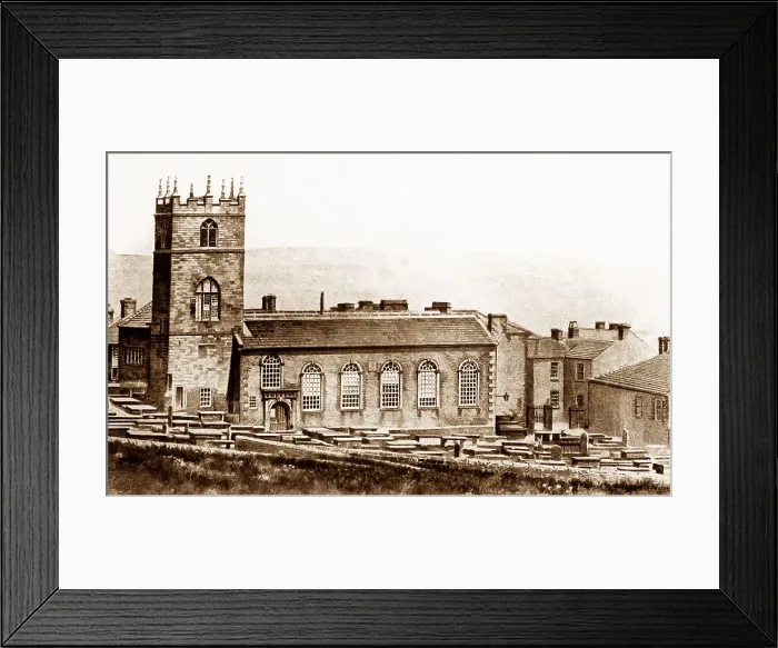 Framed Print : Haworth Church Victorian period Framed Print : Haworth Church Victorian period