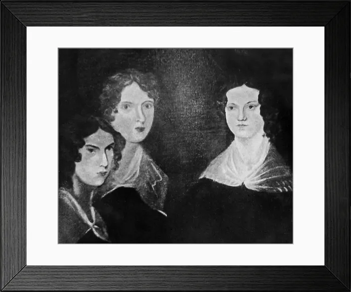 Framed Print : Anne Emily and Charlotte Bronte Victorian period Framed Print : Anne Emily and Charlotte Bronte Victorian period
