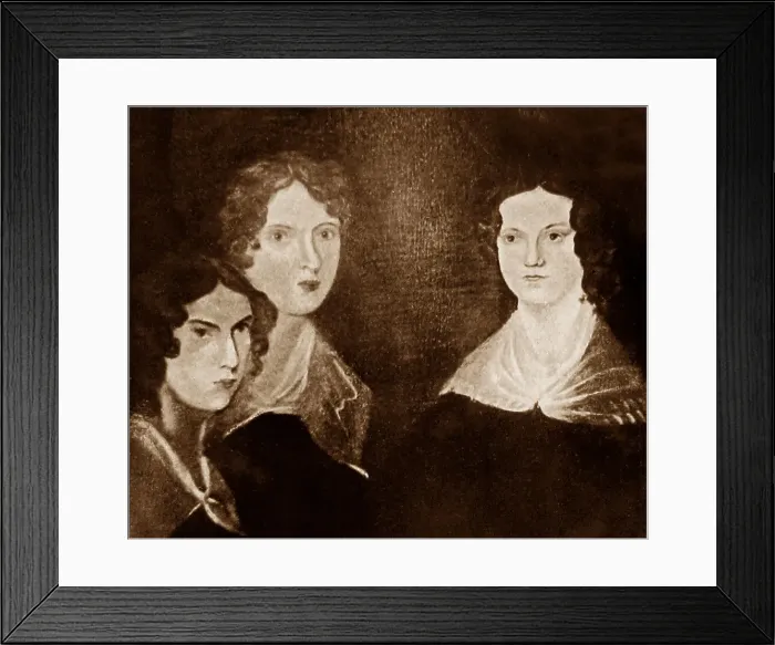 Framed Print : Illustration of Anne, Emily and Charlotte Bronte Framed Print : Illustration of Anne, Emily and Charlotte Bronte