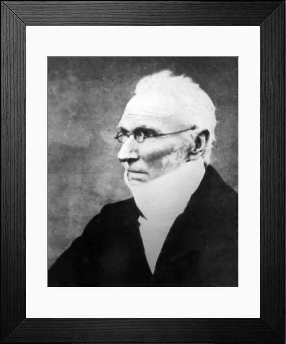 Framed Print : Rev. Patrick Bronte in 1860 Framed Print : Rev. Patrick Bronte in 1860