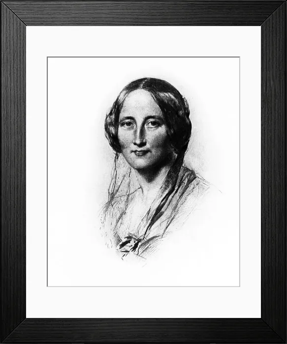 Framed Print : Mrs Gaskell in 1851 Framed Print : Mrs Gaskell in 1851