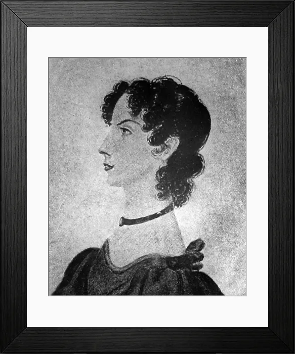 Framed Print : Anne Bronte Victorian period Framed Print : Anne Bronte Victorian period