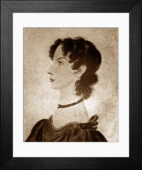 Framed Print : Illustration of Anne Bronte Framed Print : Illustration of Anne Bronte