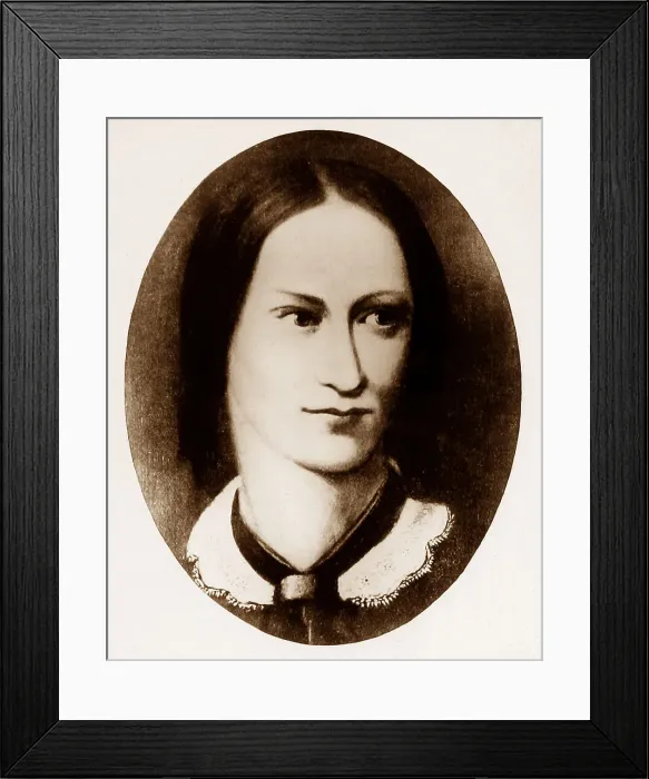 Framed Print : Illustration of Charlotte Bronte Framed Print : Illustration of Charlotte Bronte