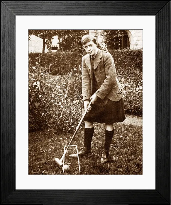 Framed Print : Prince of Wales (later King Edward VIII) playing croquet Framed Print : Prince of Wales (later King Edward VIII) playing croquet
