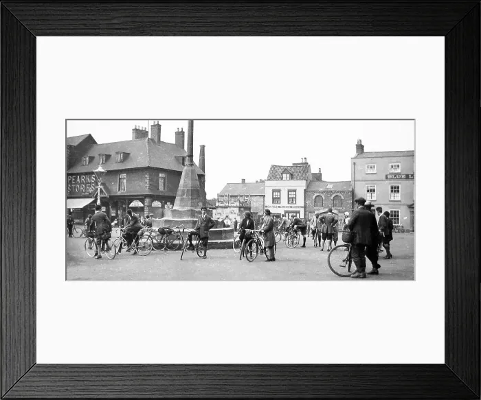 Framed Print : Grantham - a meeting of the Cyclists Touring Club - 1920s Framed Print : Grantham - a meeting of the Cyclists Touring Club - 1920s