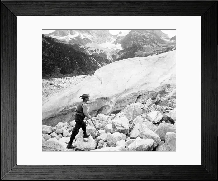 Framed Print : Glacier - Mount Sir Donald - Canada early 1900s Framed Print : Glacier - Mount Sir Donald - Canada early 1900s