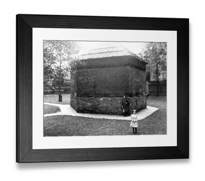 Framed Print : A Block House at Fort Pitt Pittsburg USA early 1900s Framed Print : A Block House at Fort Pitt Pittsburg USA early 1900s