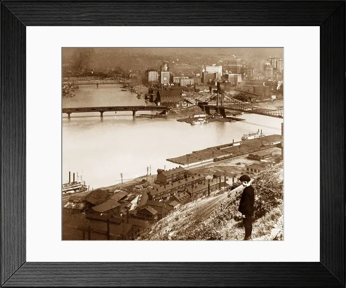 Framed Print : Confluence of the Allegheny and Monongahela Rivers Framed Print : Confluence of the Allegheny and Monongahela Rivers