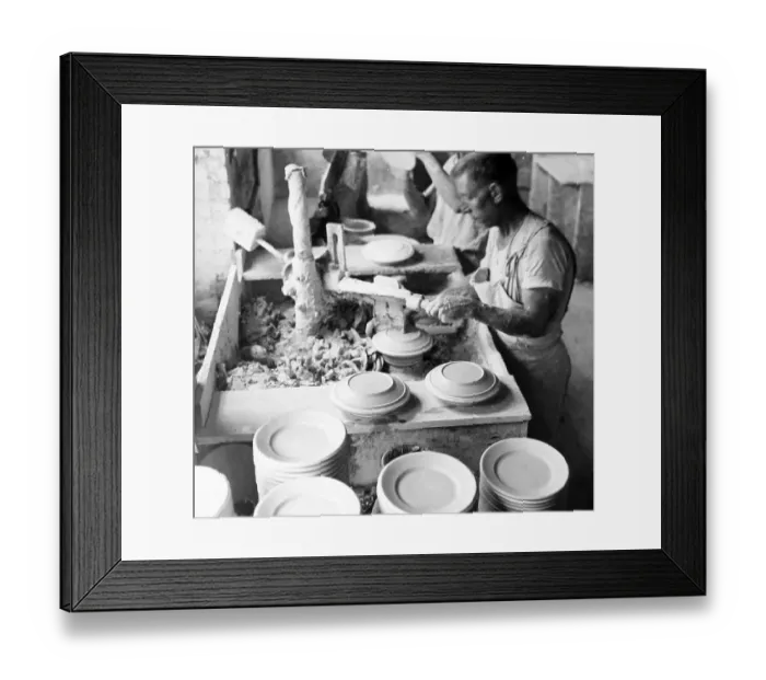 Framed Print : Pottery factory Trenton New Jersey USA early 1900s