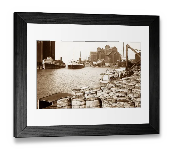 Framed Print : Erie Canal Buffalo USA early 1900s Framed Print : Erie Canal Buffalo USA early 1900s