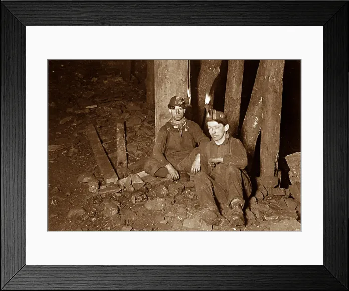 Framed Print : Coal miners Scranton Pennsylvania USA early 1900s Framed Print : Coal miners Scranton Pennsylvania USA early 1900s