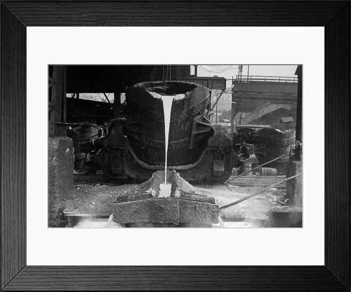 Framed Print : Pig iron machine at steelworks Pittsburg Pennsylvania USA Framed Print : Pig iron machine at steelworks Pittsburg Pennsylvania USA