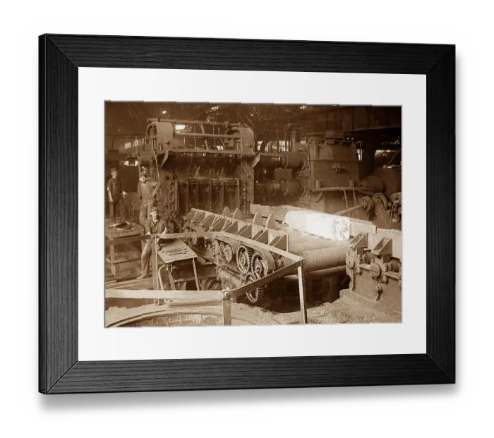Framed Print : A blooming mill Pittsburg Pennsylvania USA early 1900s Framed Print : A blooming mill Pittsburg Pennsylvania USA early 1900s