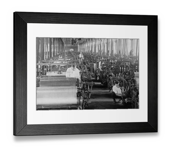 Framed Print : Weaving taffeta silk ribbons Patterson New Jersey USA Framed Print : Weaving taffeta silk ribbons Patterson New Jersey USA