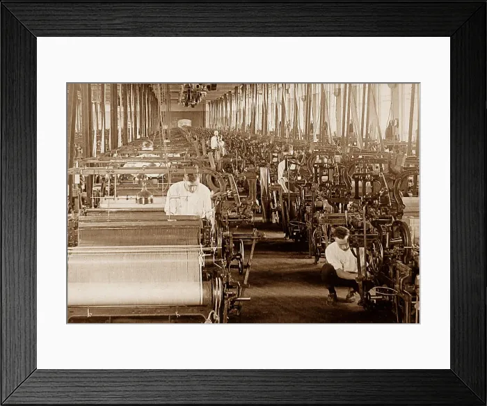 Framed Print : Weaving taffeta silk ribbons Patterson New Jersey USA Framed Print : Weaving taffeta silk ribbons Patterson New Jersey USA
